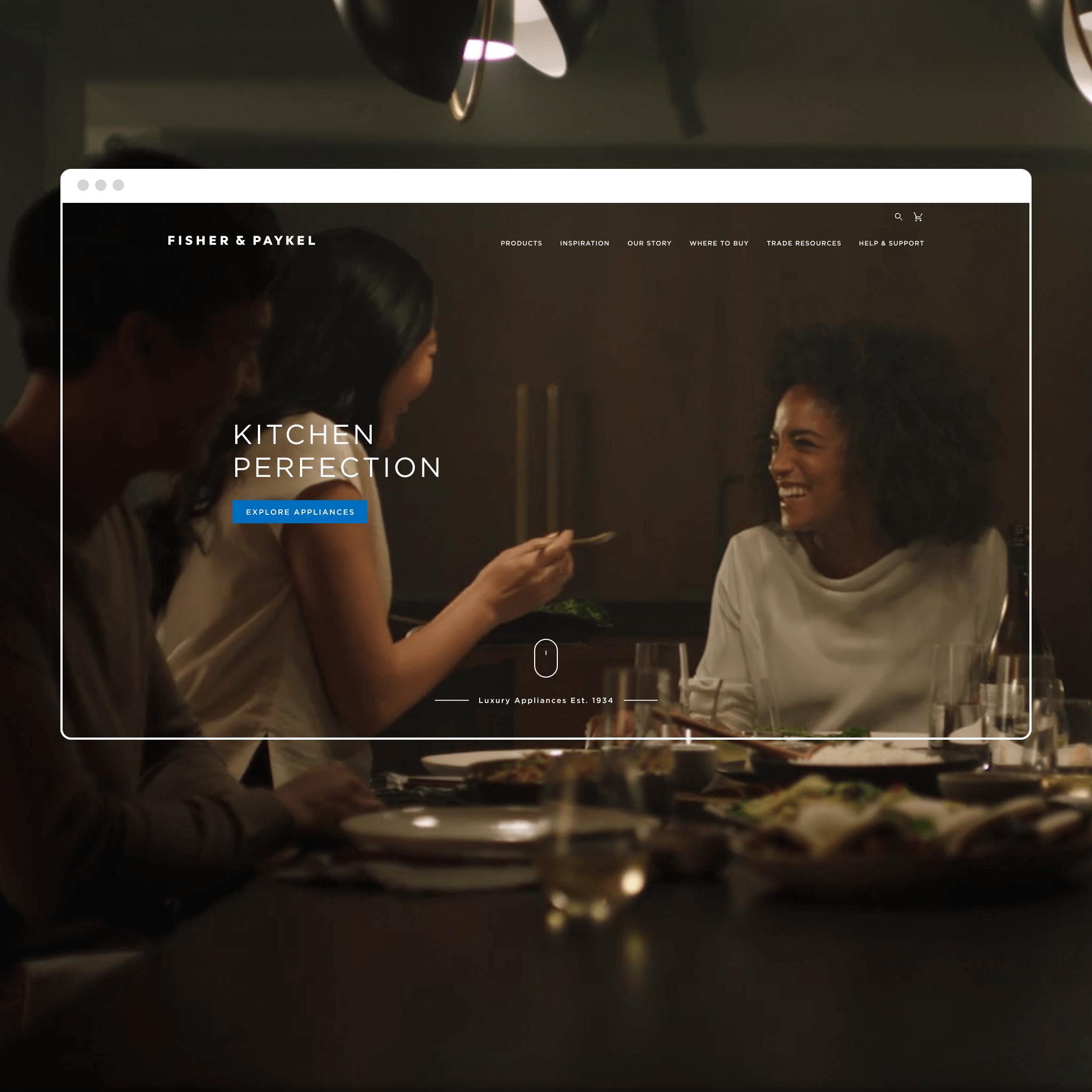 Project: Fisher and Paykel Brand  Ecoomerce Website Homepage